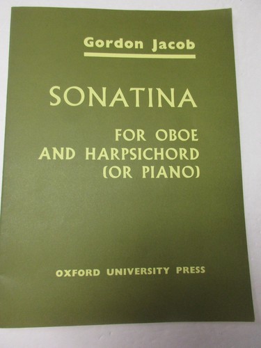 Gordon jacob sonatina per - sonatina, oboe